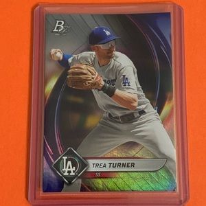 Trea Turner #8 2022 Bowman Platinum Baseball Trading Card